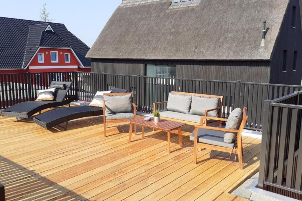 Fh Magnolia Fuer 12 Pers. Mit Terrasse + Dachterasse Villa Born Exterior foto